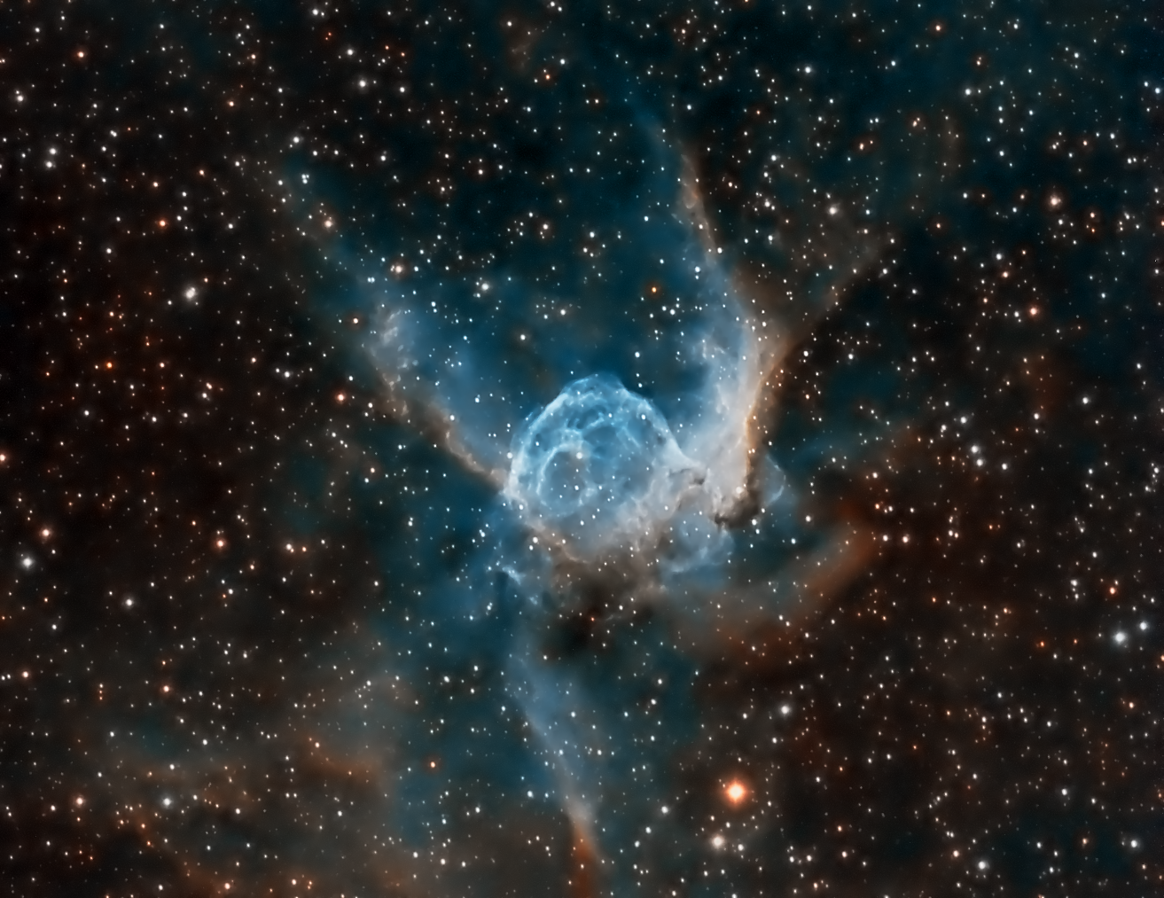 Thor's Helmet nebula