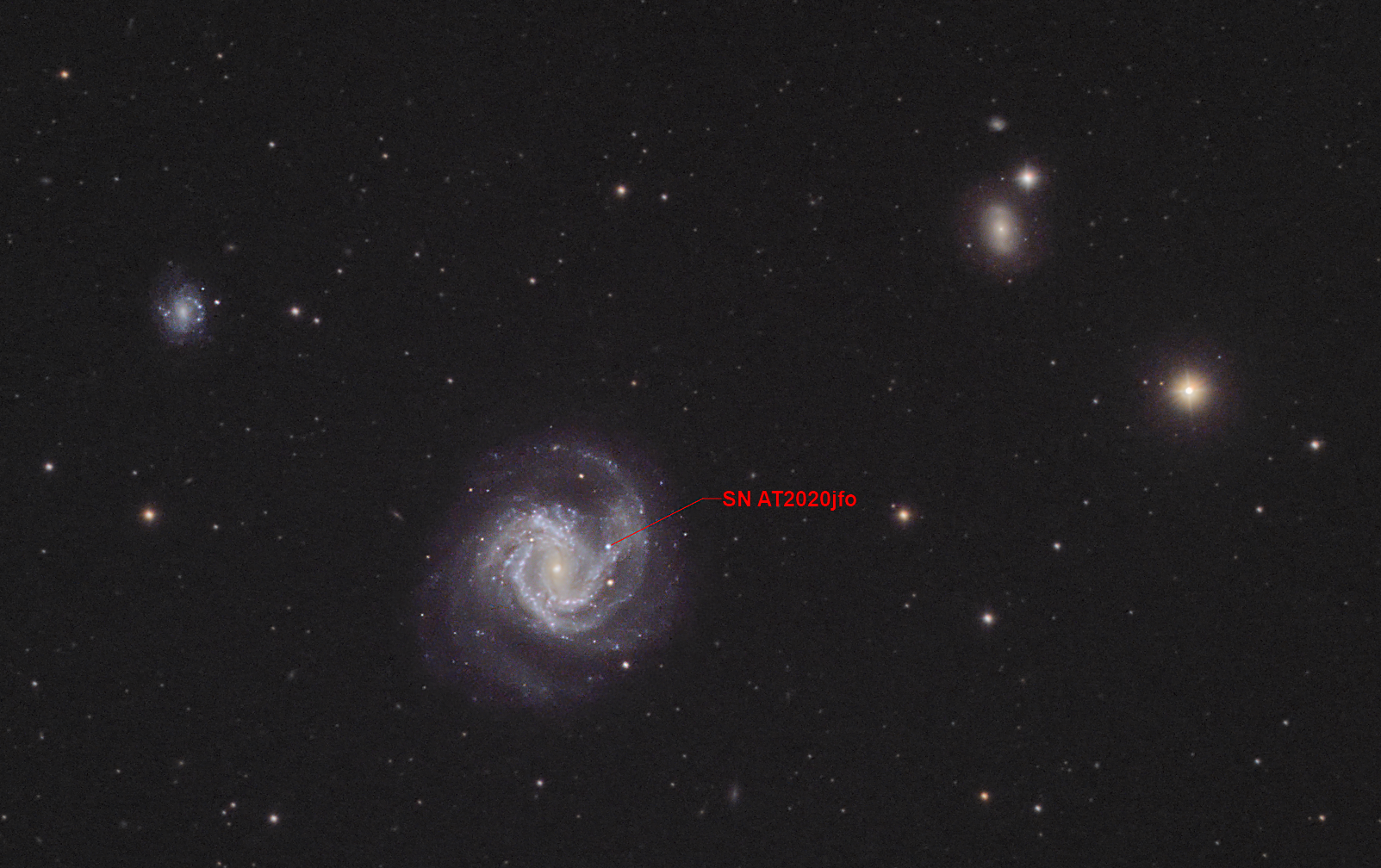 M61 with supernova